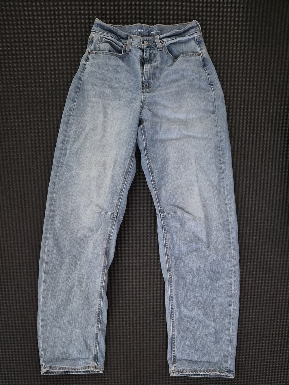 Old Navy Barrel Leg Denim Jeans - Medium Blue 2026